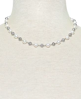 Belle de Mer Gray & White Cultured Freshwater Pearl (5-6mm & 7