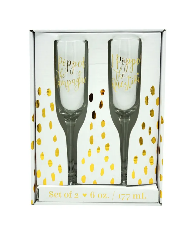 Hotel Collection Black Stem Champagne Glasses, Set of 4, Created for Macy's