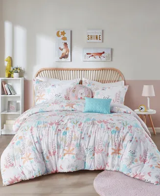 Intelligent Design Iris Woodland Animals 4-Pc. Comforter Set, Twin