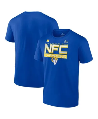 Men's Fanatics Royal Los Angeles Rams 2021 Nfc Champions Iconic Slant T-shirt