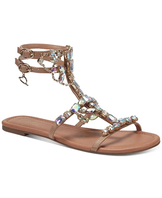 Thalia Sodi Women's Jenesis Embellished Flat Sandals