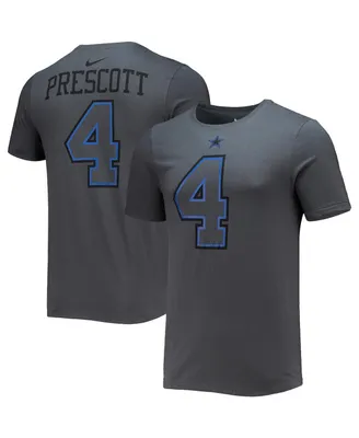 Men's Nike Dak Prescott Black Dallas Cowboys Player Name and Number T-shirt