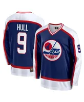 Men's Fanatics Bobby Hull Navy Winnipeg Jets Breakaway Retired Player Jersey