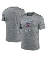 Men's Nike Anthracite New York Mets Authentic Collection Velocity Practice Space-Dye Performance T-shirt