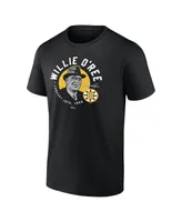 Men's Fanatics Willie O'Ree Black Boston Bruins Number Retirement T-shirt