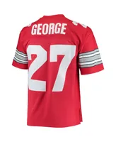 Men's Eddie George Scarlet Ohio State Buckeyes 1995 Authentic Throwback Legacy Jersey