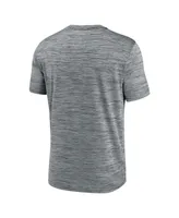 Men's Nike Anthracite New York Mets Authentic Collection Velocity Practice Space-Dye Performance T-shirt