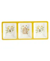 Certified International Bee Sweet Melamine Hostess Set, 3 Piece