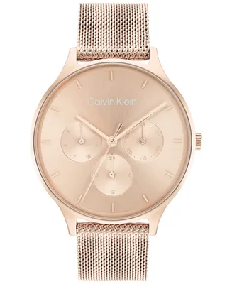 Calvin Klein Carnation Gold-Tone Mesh Bracelet Watch 38mm