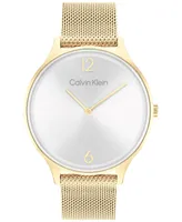 Calvin Klein Gold-Tone Mesh Bracelet Watch 38mm