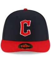 Men's New Era Navy and Red Cleveland Guardians Authentic Collection On-Field Home Low Profile 59FIFTY Fitted Hat