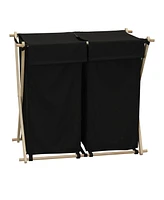 X-Frame Wood Laundry Hamper