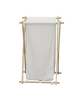 X-Frame Wood Laundry Hamper