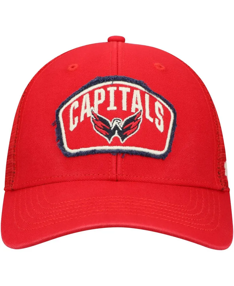 Men's '47 Red Washington Capitals Cledus Mvp Trucker Snapback Hat