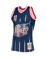 Men's Mitchell & Ness Yao Ming Navy Houston Rockets 2002-03 Hardwood Classics 75th Anniversary Diamond Swingman Jersey