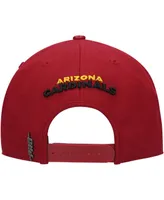 Men's Pro Standard Cardinal Arizona Cardinals Stacked Snapback Hat