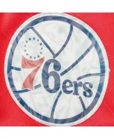 Men's Mitchell & Ness Red Philadelphia 76Ers Hardwood Classics 75th Anniversary Swingman Shorts