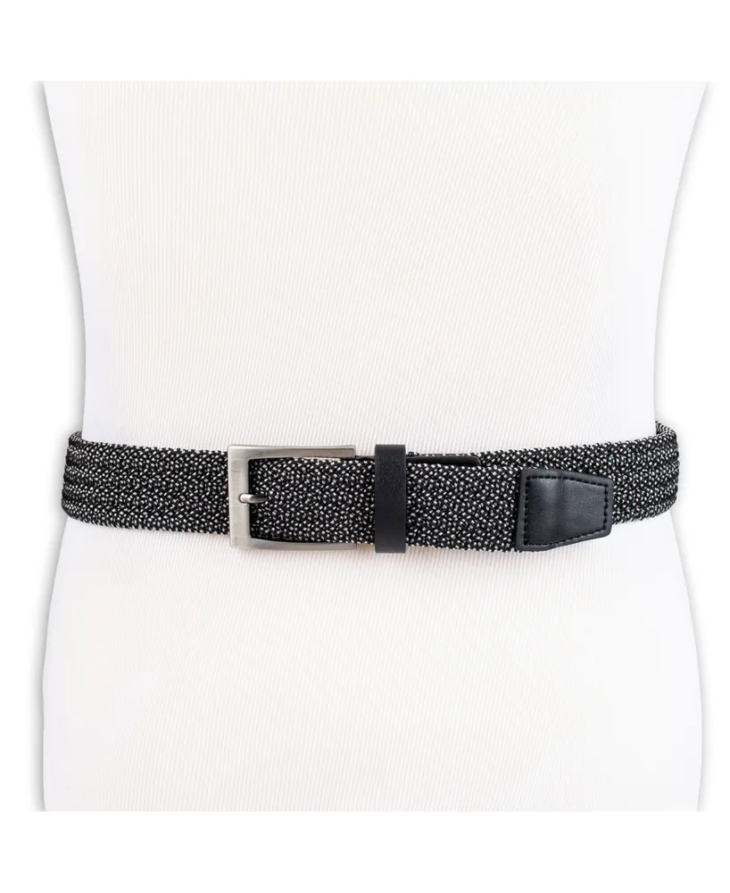 Alfani Men's Stretch Braided Cord Belt, Created for Macy's