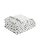 Madison Park Adelyn Faux Fur 3-Pc. Duvet Cover Set