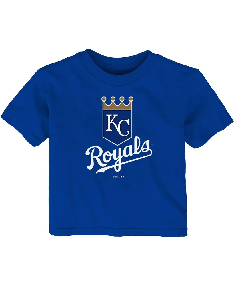 Infant Boys and Girls Royal Kansas City Royals Team Primary Logo T-shirt