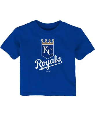 Infant Boys and Girls Royal Kansas City Royals Team Primary Logo T-shirt