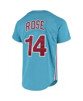 Men's Pete Rose Light Blue Philadelphia Phillies Cooperstown Collection Authentic Jersey