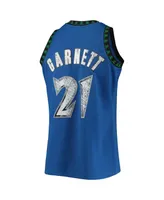 Men's Kevin Garnett Blue Minnesota Timberwolves 2003-04 Hardwood Classics 75th Anniversary Diamond Swingman Jersey