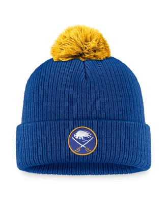 Men's Fanatics Royal Buffalo Sabres Team Cuffed Knit Hat with Pom