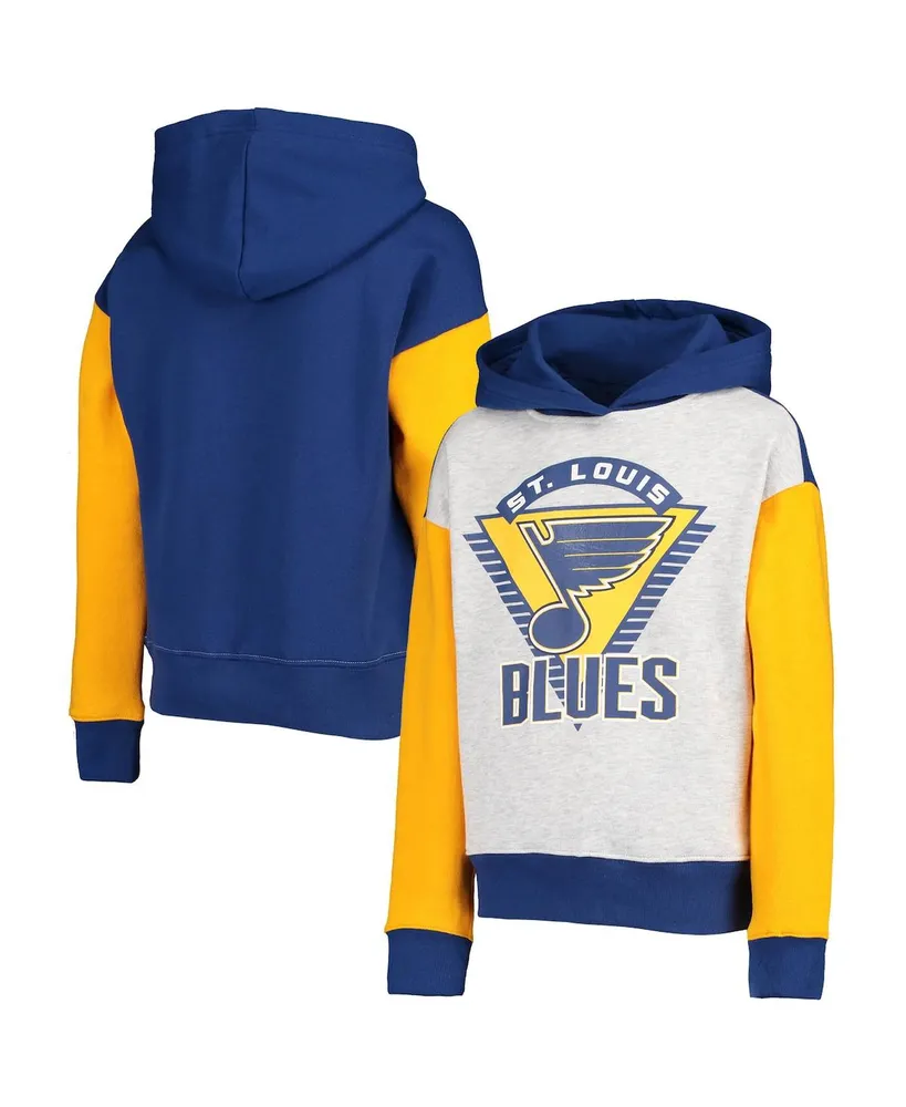 Outerstuff Big Girls Blue St. Louis Blues Record Setter Pullover