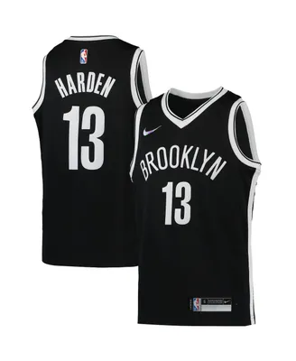 Big Boys Nike James Harden Black Brooklyn Nets 2021/22 Diamond Swingman Jersey - Icon Edition