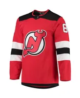 Men's adidas Jack Hughes Red New Jersey Devils Home Authentic Pro Player Jersey