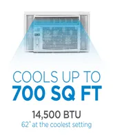 14300 Btu Window Air Conditioner Unit Ac Black+Decker with Remote Control Cools Up to 700 Square Feet, White