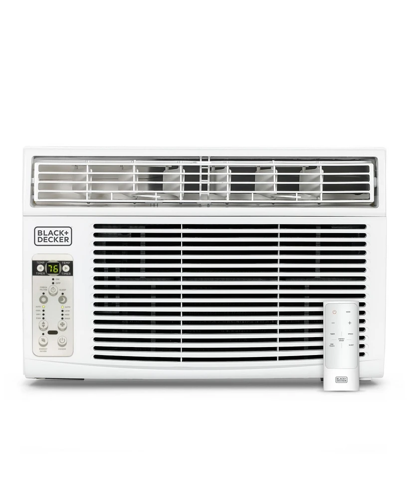 14300 Btu Window Air Conditioner Unit Ac Black+Decker with Remote Control Cools Up to 700 Square Feet, White