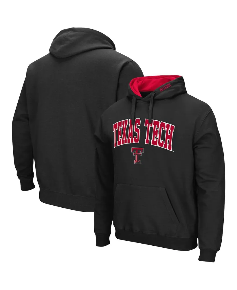 Men's Colosseum Black Texas Tech Red Raiders Arch and Logo 3.0 Pullover Hoodie