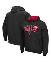 Men's Colosseum Black Texas Tech Red Raiders Arch and Logo 3.0 Pullover Hoodie