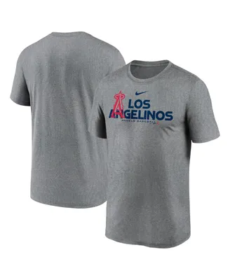 Men's Nike Heathered Charcoal Los Angeles Angels Local Rep Legend Performance T-shirt