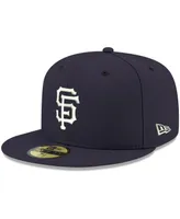 Men's New Era Navy San Francisco Giants Logo White 59FIFTY Fitted Hat