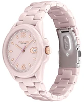 Coach Women's Greyson Blush Ceramic Bracelet Watch 36mm