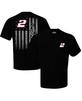 Men's Team Penske Black Austin Cindric Exclusive Tonal Flag T-shirt