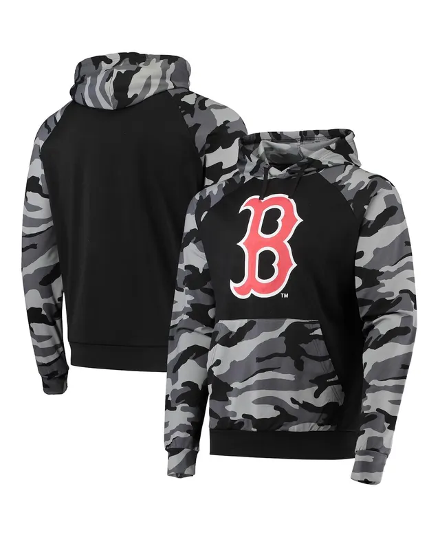 Men's FOCO Black Detroit Tigers Camo Raglan Pullover Hoodie