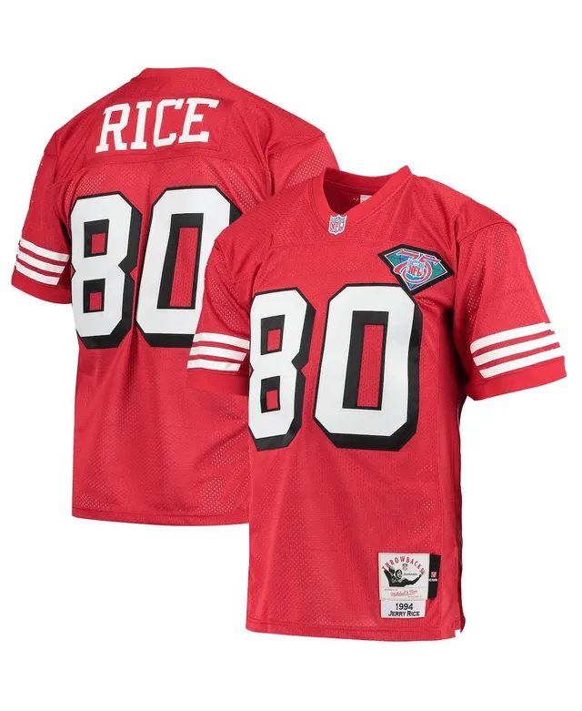 Men's San Francisco 49ers Jerry Rice Mitchell & Ness Scarlet 1994