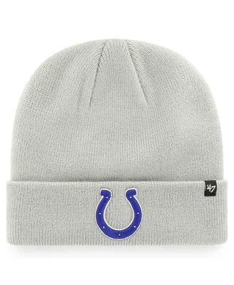 Men's '47 Gray Indianapolis Colts Secondary Basic Cuffed Knit Hat