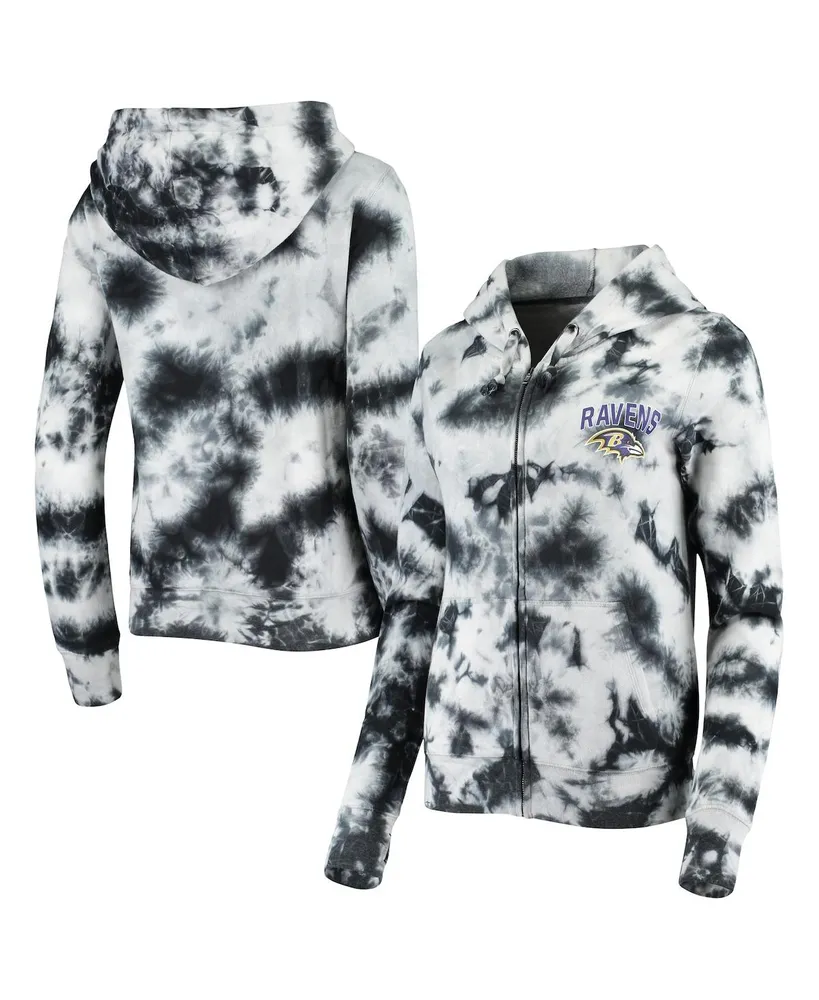 Pittsburgh Steelers New Era Women's Tie Dye Fleece Full-Zip Hoodie