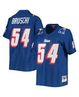 Women's Mitchell & Ness Tedy Bruschi Royal New England Patriots Legacy Replica Player Jersey