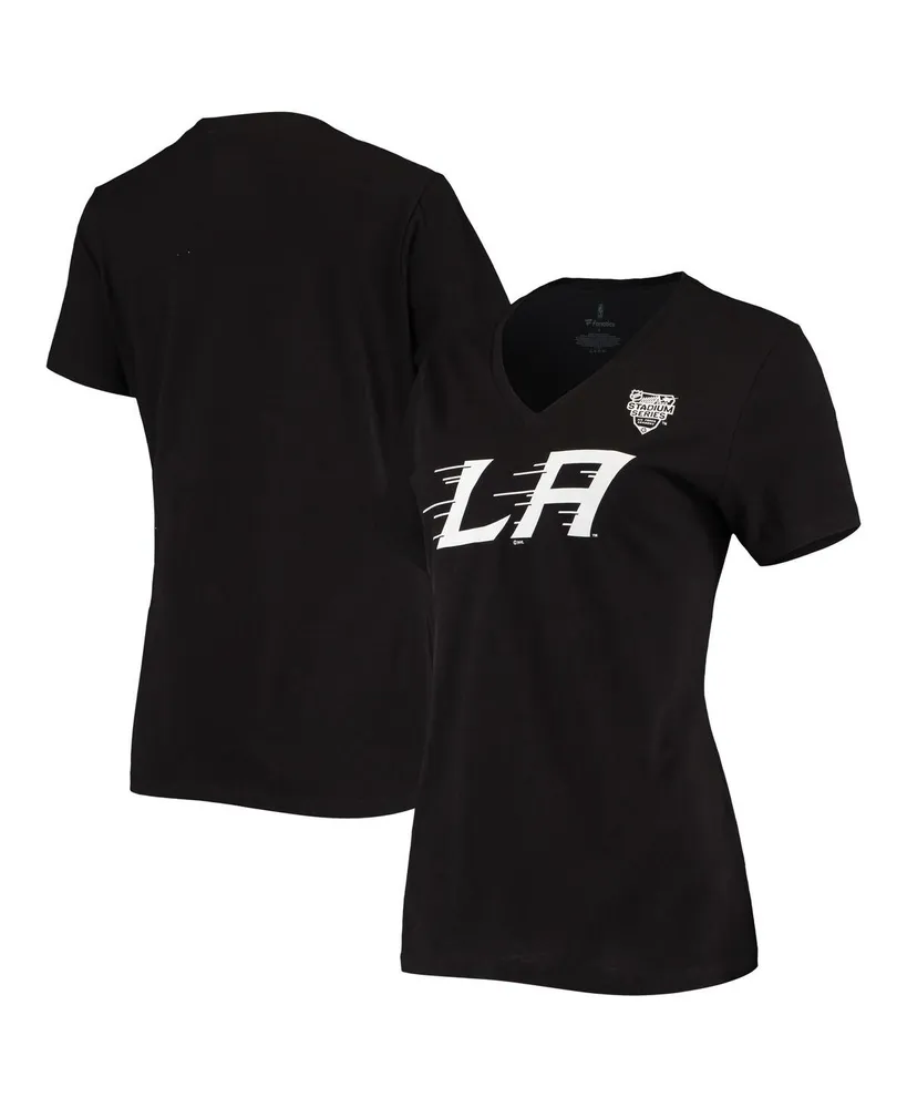 Fanatics Branded Black Los Angeles Kings Authentic Pro Core Collection Secondary Logo V-Neck T-Shirt