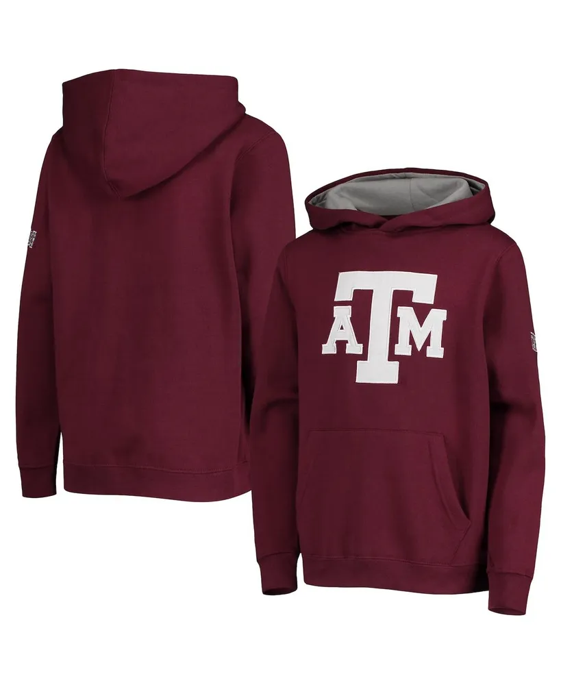 Big Boys Stadium Athletic Maroon Texas A&M Aggies Logo Pullover Hoodie