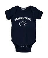 Infant Boys and Girls Navy Penn State Nittany Lions Arch & Logo Bodysuit