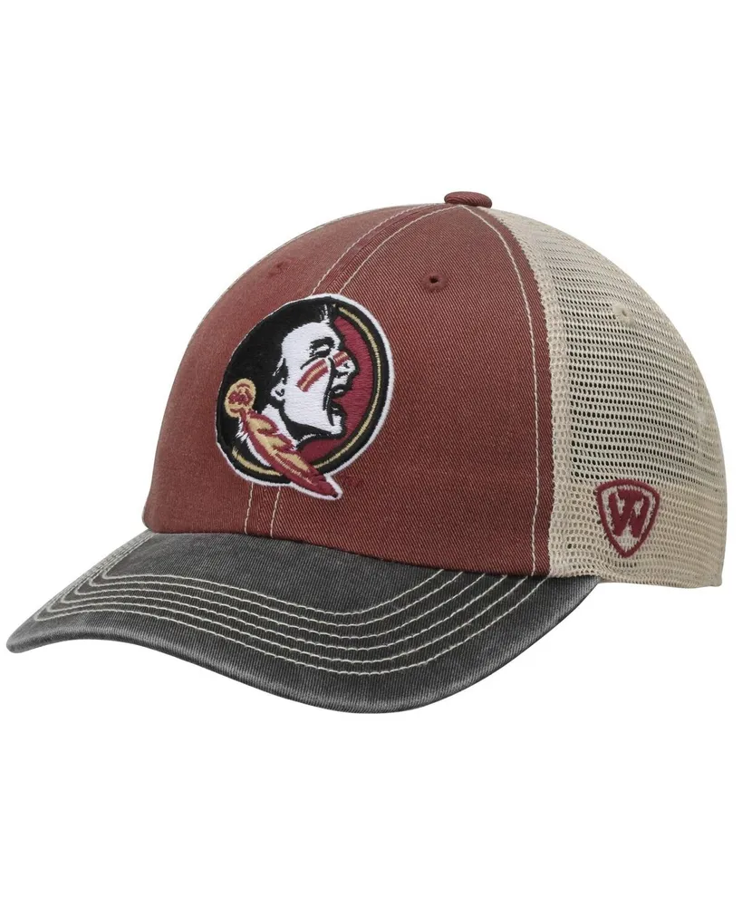 Men's Florida State Seminoles Top of the World Offroad Trucker Adjustable Hat - Garnet