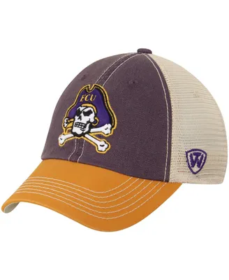 Men's Top of the World Cream, Gold East Carolina Pirates Offroad Trucker Hat