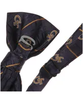 Men's Navy Ga Tech Yellow Jackets Oxford Bow Tie